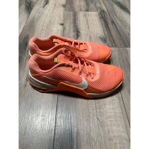 Nike Metcon 7 Womans 10 Training Gym Shoes Crimson Bliss CZ8280 600 Peachy Orang